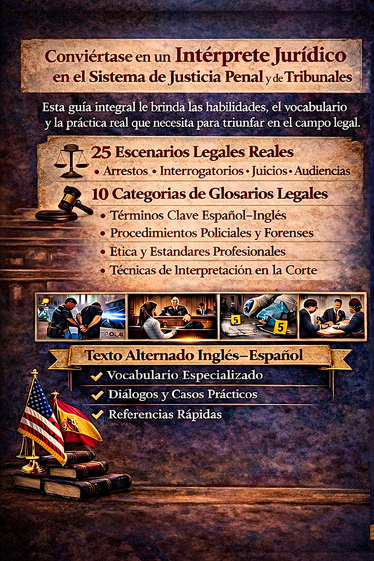 Intérprete Jurídico Profesional: en el Sistema de Justicia Penal y de Tribunales (Spanish Edition)
