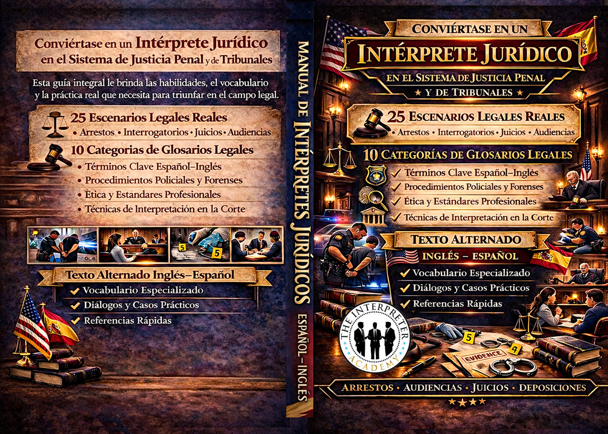 Intérprete Jurídico Profesional: en el Sistema de Justicia Penal y de Tribunales (Spanish Edition)