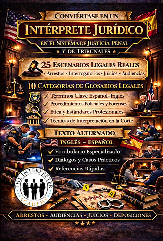 Intérprete Jurídico Profesional: en el Sistema de Justicia Penal y de Tribunales (Spanish Edition)