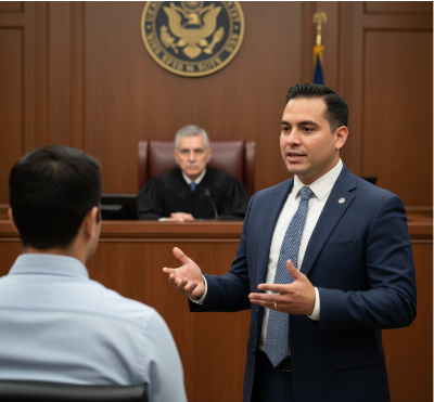 Courtroom Scenarios and Legal Terminology: Statutes, Crimes, and Legal Procedures with Dramatic Courtroom Dialogue (English Spanish)