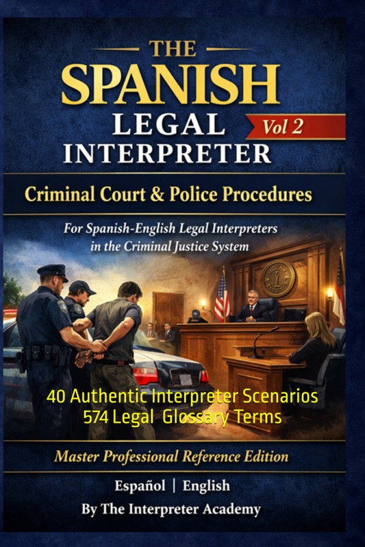 The Spanish Legal Interpreter Vol 2: Criminal Court & Police Procedures
by Samuel Arcelay