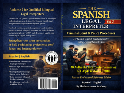 The Spanish Legal Interpreter Vol 2: Criminal Court & Police Procedures
by Samuel Arcelay